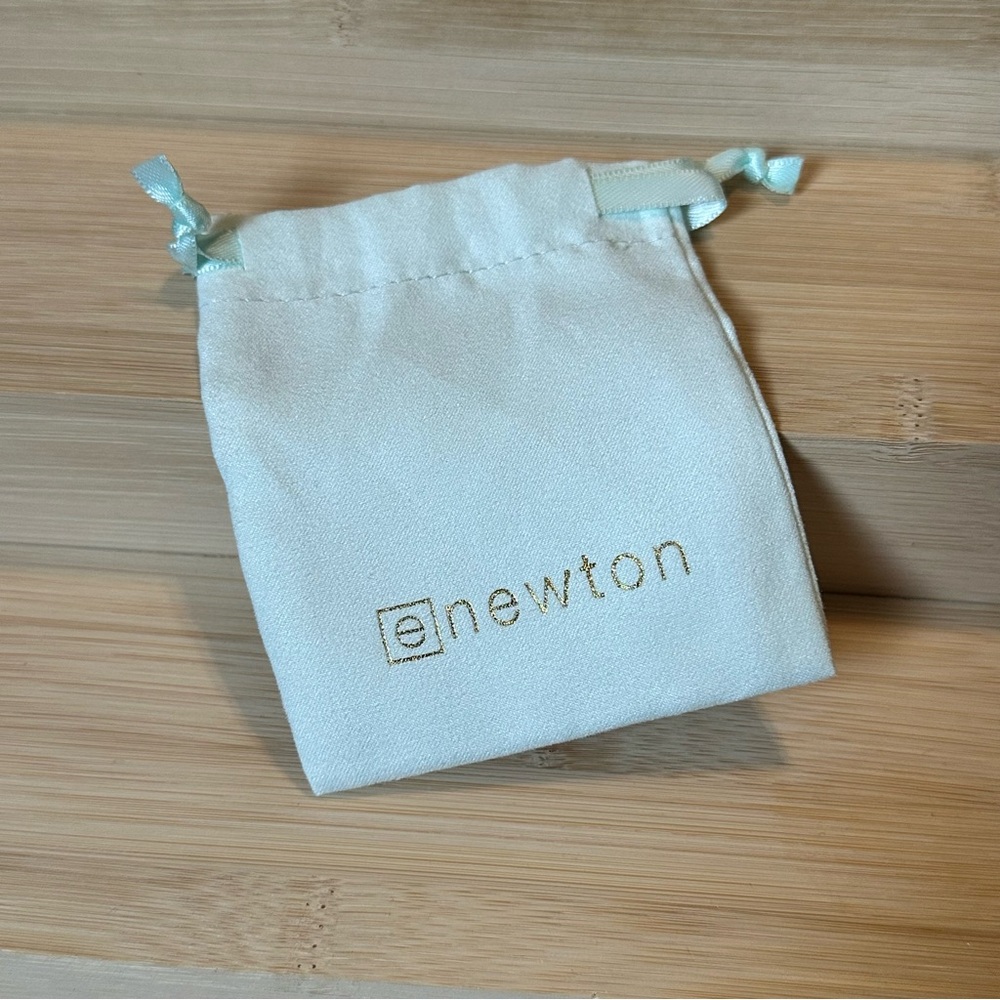 eNewton Drawstring Jewelry Pouch in Light Aqua 3”x 4”